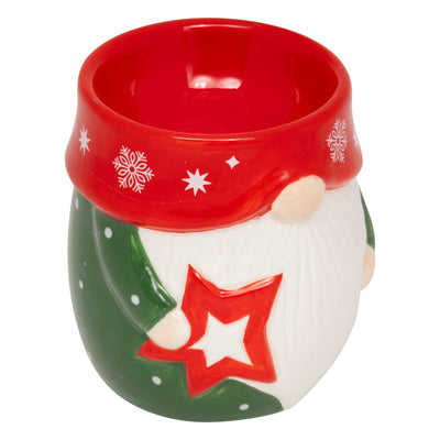 Brucia Essenze in Ceramica Gnomo Rosso 8 x 8 x 9 cm