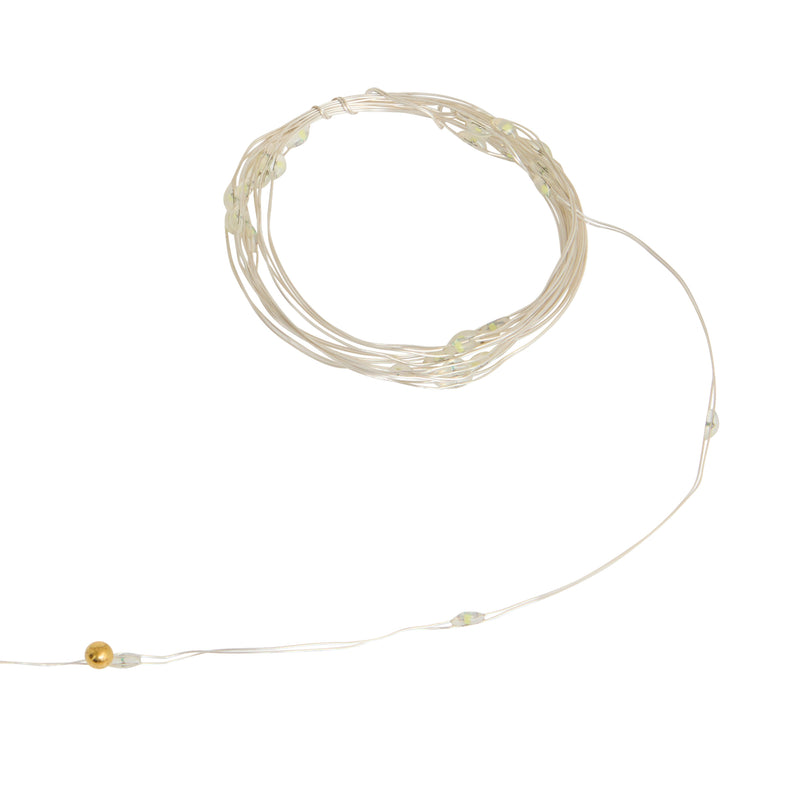 Filo Luci Argentato 40 LED Bianco Freddo 5 mt