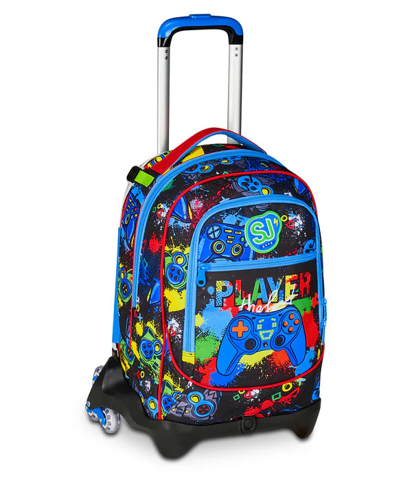 Zaino Trolley Jack Sj Gang a 3 Ruote Game-Led Boy