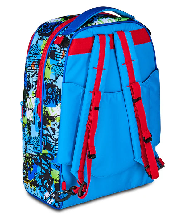 SJ GANG STYLE JAM GANG Trolley Jack 3 Ruote – Zaino Scuola Triplo Uso 33L, Turchese