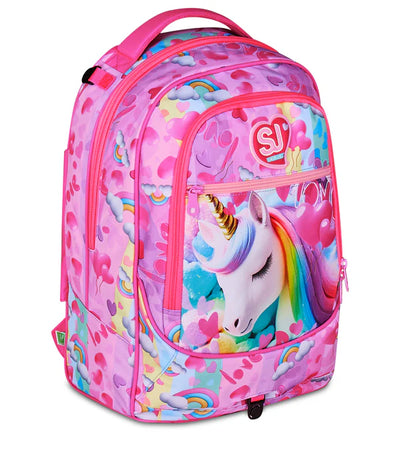 Zaino Trolley Jack Sj Gang a 3 Ruote Flyunicorn Girl