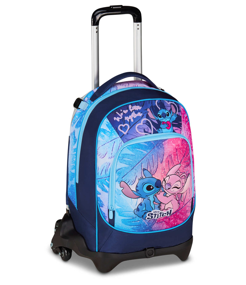 Zaino Trolley Jack 3 Ruote Lilo & Stitch Cute And Fluffy