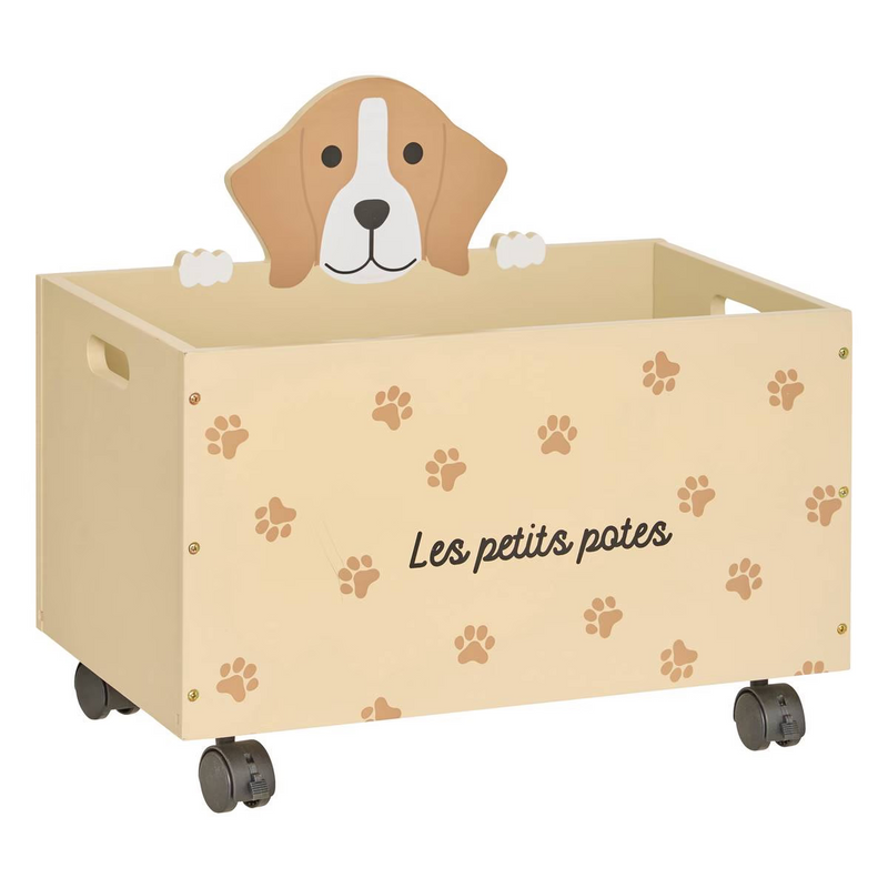Baule Porta Oggetti con Ruote Cagnolino Scott 48 x 28 x 42 cm