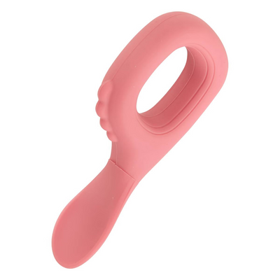 Set Bavaglino e Cucchiaio in Silicone Rosa