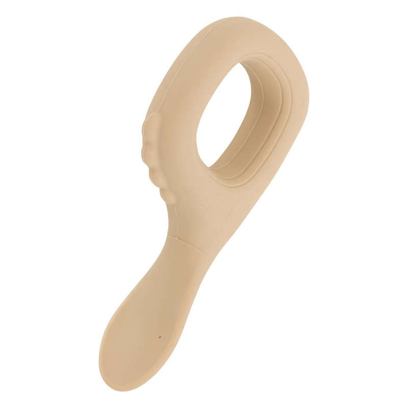 Set Bavaglino e Cucchiaio in Silicone Beige