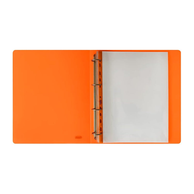 Copertina 4 Anelli Fluo Favorit in PPL 22 x 30 cm / Dorso 30 mm / Arancione