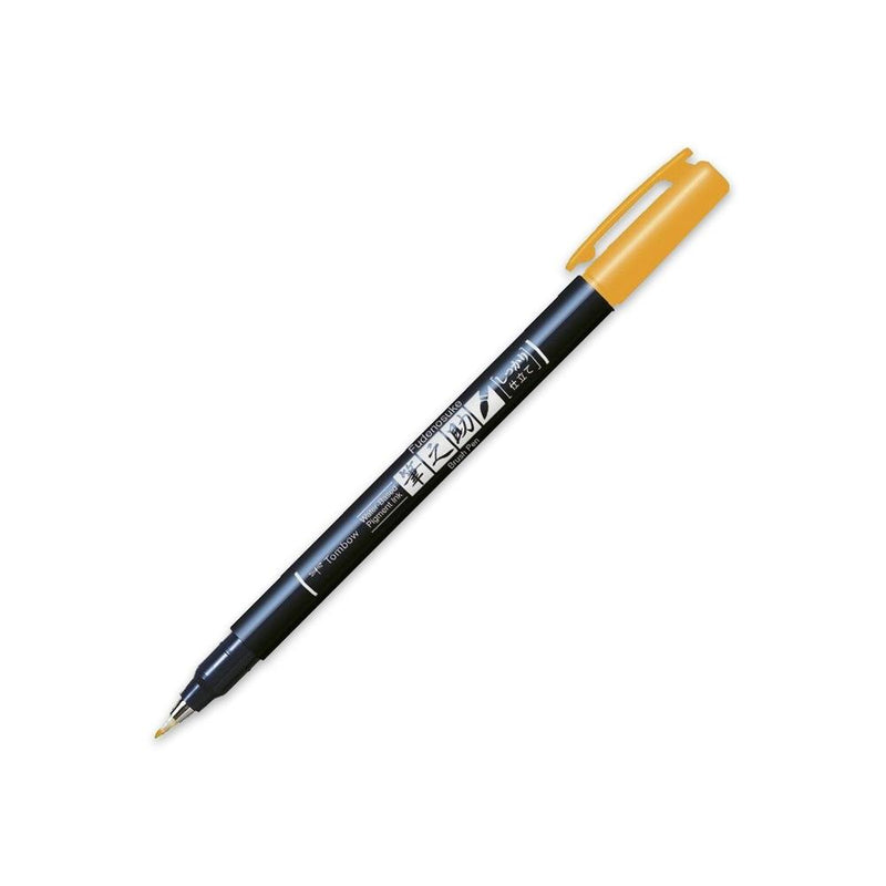 Pennarello Marker Calligrafico Tombow Fudenosuke Hard Giallo