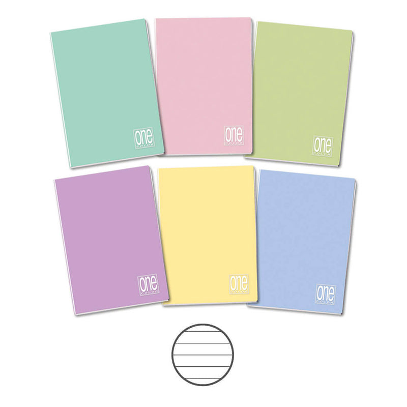 Quaderno Maxi One Color Pastel A4 / 80 gr / 1 Rigo / 20 Fogli