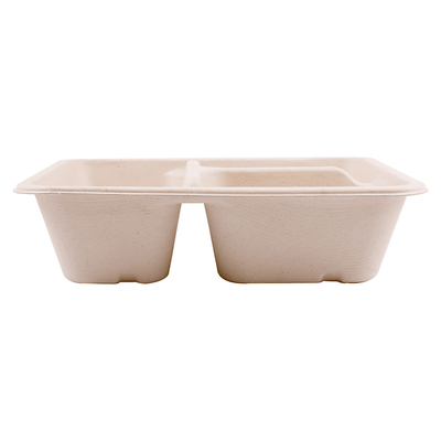 Vassoi a 3 Scomparti con Coperchio in PET 950 ml - 50 pezzi