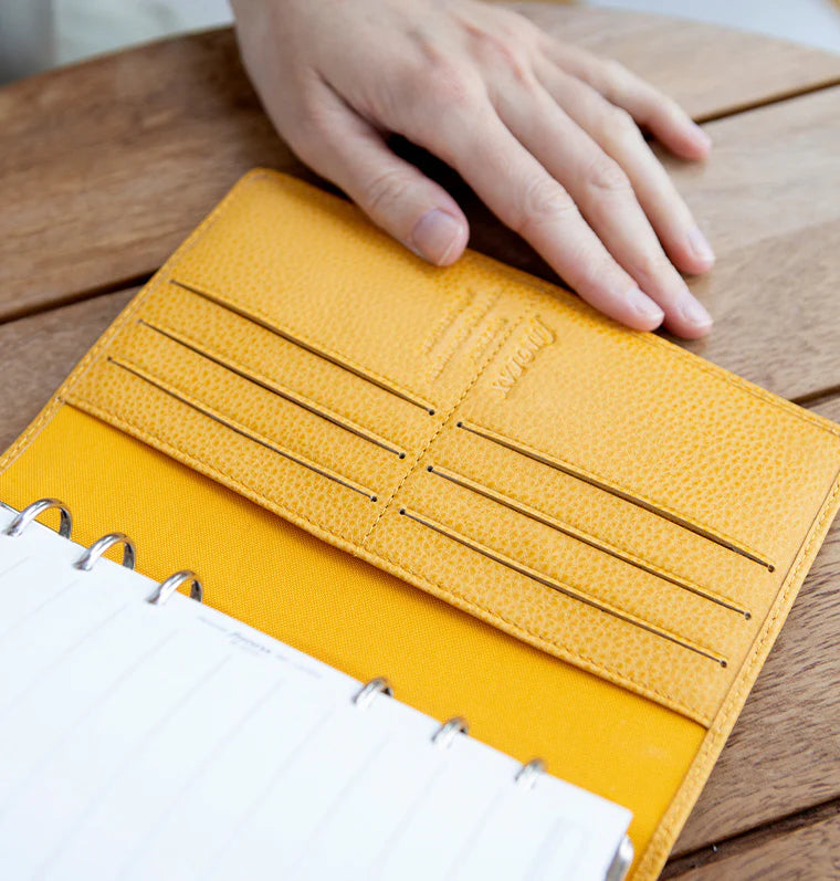 Organizer Filofax Finsbury Personal Senape con Planner Annuale non Datato