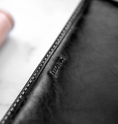 Organizer Filofax Malden Personal Compact con Zip Nero con Planner Annuale non Datato