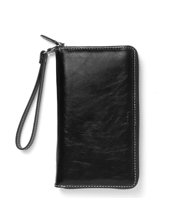 Organizer Filofax Malden Personal Compact con Zip Nero con Planner Annuale non Datato