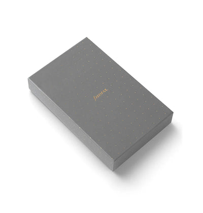 Organizer Filofax Malden Personal Compact con Zip Stone con Planner Annuale non Datato