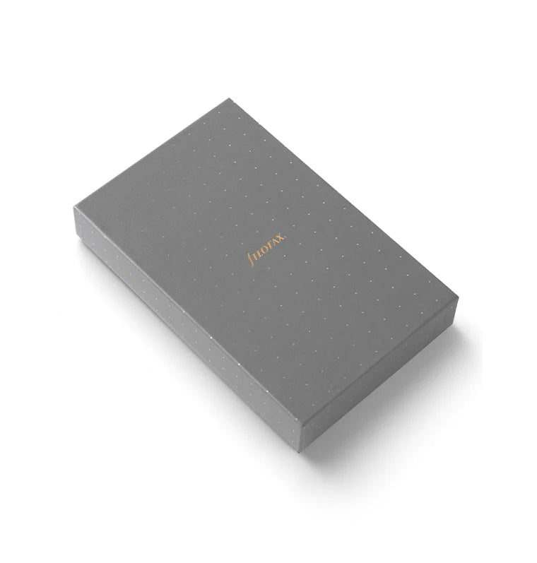 Organizer Filofax Malden Personal Compact con Zip Stone con Planner Annuale non Datato
