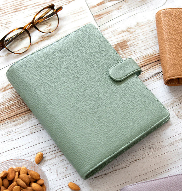Organizer Filofax Norfolk A5 Salvia con Planner Annuale non Datato