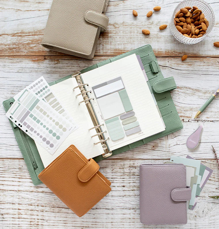 Organizer Filofax Norfolk A5 Salvia con Planner Annuale non Datato