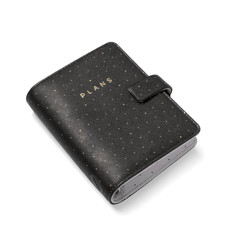 Organizer Filofax Moonlight Pocket Nero con Planner Annuale non Datato