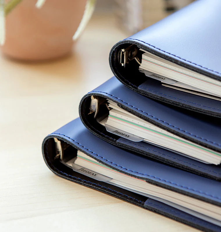 Organizer Filofax Original Pocket Blu con Planner Annuale non Datato