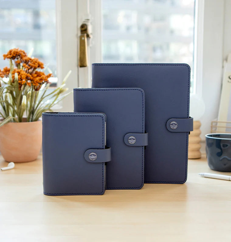 Organizer Filofax Original Pocket Blu con Planner Annuale non Datato