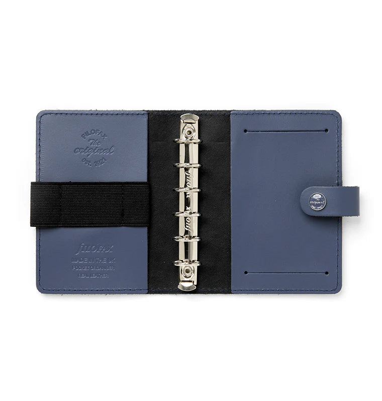 Organizer Filofax Original Pocket Blu con Planner Annuale non Datato