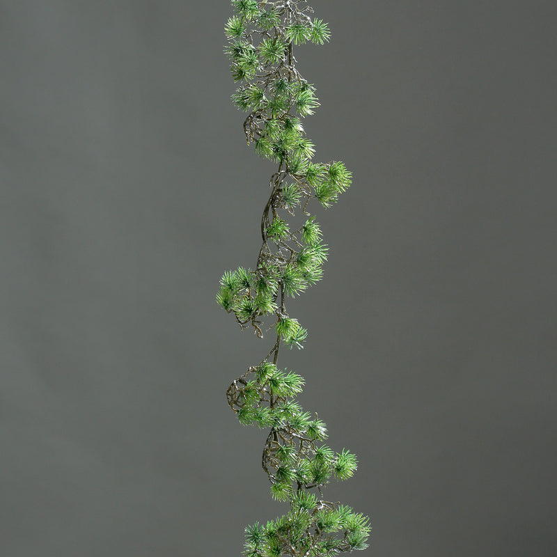 Festone Bonsai in PVC Verde e Argento 180 cm