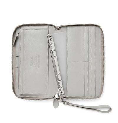 Organizer Filofax Malden Personal Compact con Zip Stone con Planner Annuale non Datato