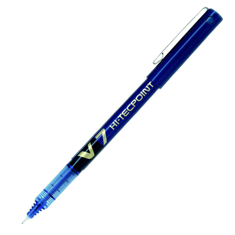 Penna Roller Pilot Hi-Tecpoint V7 con Punta Fine 0,7 mm Blu