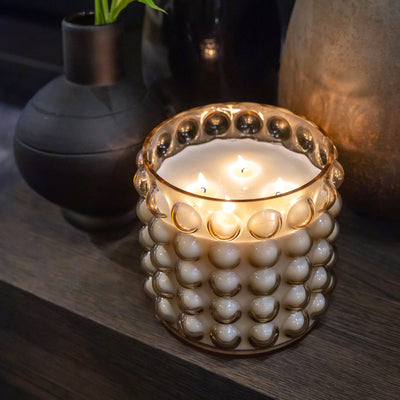 Candela Profumata in Vaso Bubble Avorio Yucca & Dattero 4 kg