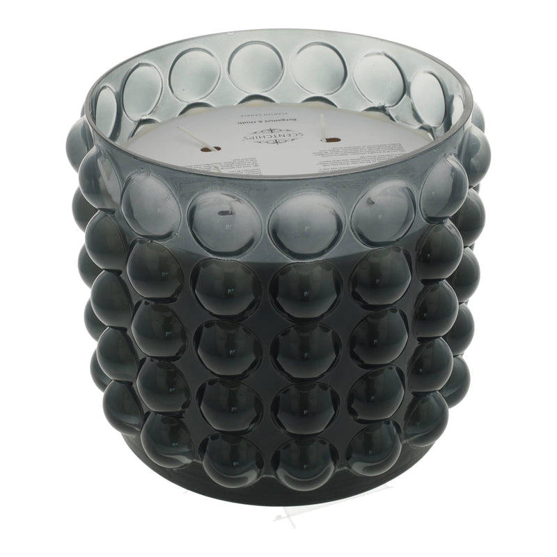 Candela Profumata in Vaso Bubble Grigio Bergamotto & Oud 4 kg