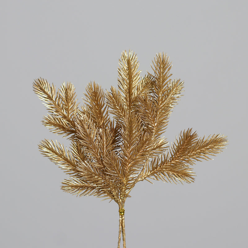 Pick Abete con 3 Rami Oro 26 cm