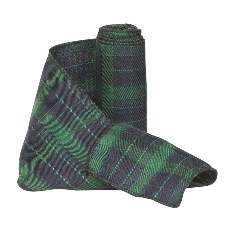Nastro Fascia Elegant Tartan Verde 11 cm x 10 mt