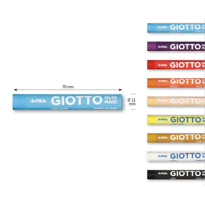 Pastelli ad Olio Giotto Maxi - 12 pezzi