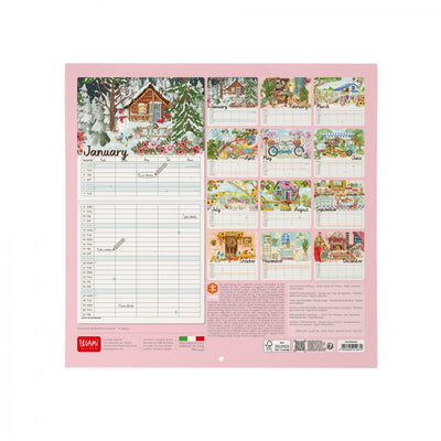 Calendario da Muro 2025 - Home Sweet Home - 30 x 29 cm