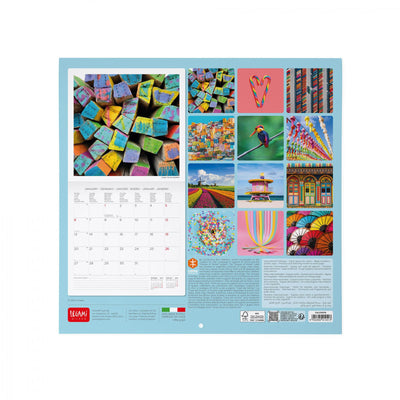 Calendario da Muro 2025 - Live Colourfully - 30 x 29 cm