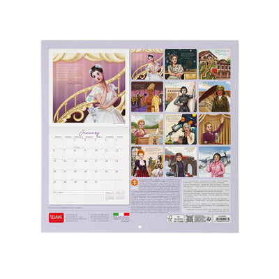 Calendario da Muro 2025 - Inspiring Women - 30 x 29 cm