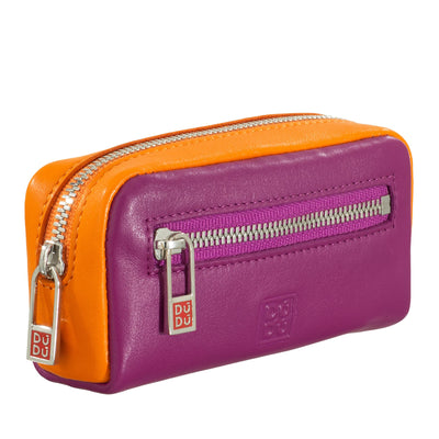 Dudubags Portachiavi in Vera Pelle Vitello Fucsia Unisex