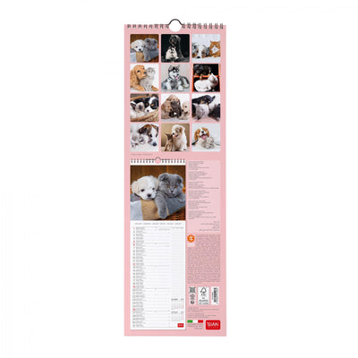 Calendario da Muro 2025 - Best Friends - 16 x 49 cm