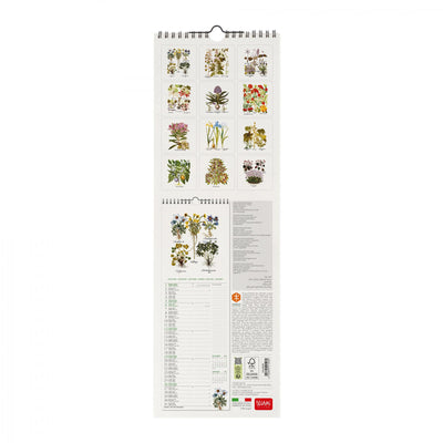 Calendario da Muro 2025 - Herbarium - 16 x 49 cm