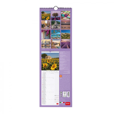 Calendario da Muro 2025 - Provence - 16 x 49 cm