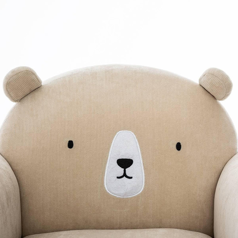 Poltrona Bambini Orso Beige con Orecchie