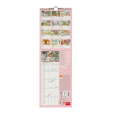 Calendario da Muro 2025 - Home Sweet Home - 16 x 49 cm