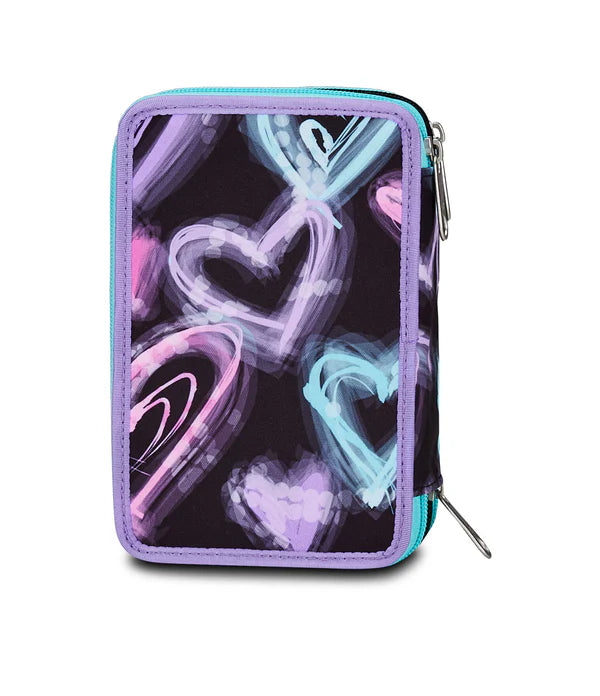 Astuccio 3 Zip Seven Brilliant Heart