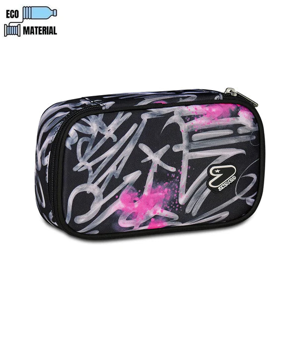 Astuccio Pencil Bag Round Plus Big in GRS Seven Dim Paint Girl