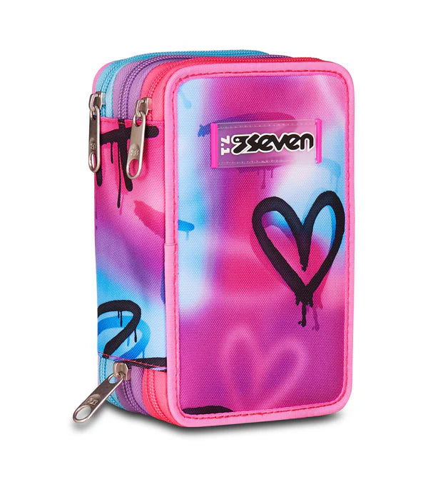Astuccio 3 Zip Seven Sprint Paint Girl