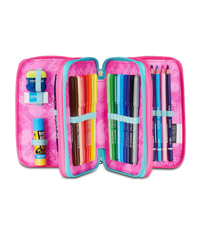 Astuccio 3 Zip Seven Glow Love