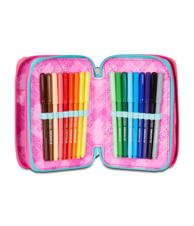 Astuccio 3 Zip Seven Glow Love