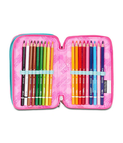 Astuccio 3 Zip Seven Glow Love