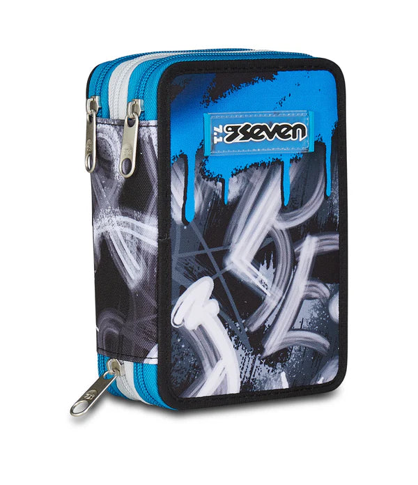 Astuccio 3 Zip Seven Quick Graffiti Boy