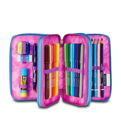 Astuccio 3 Zip Seven Quick Graffiti Girl