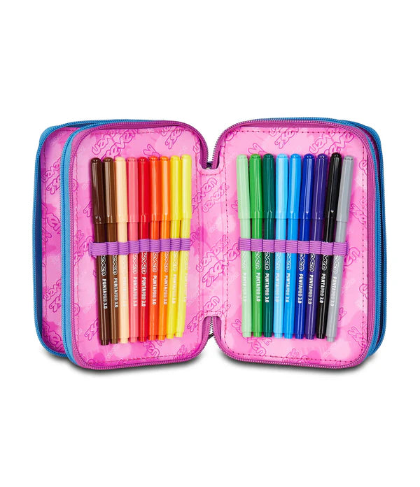 Astuccio 3 Zip Seven Quick Graffiti Girl